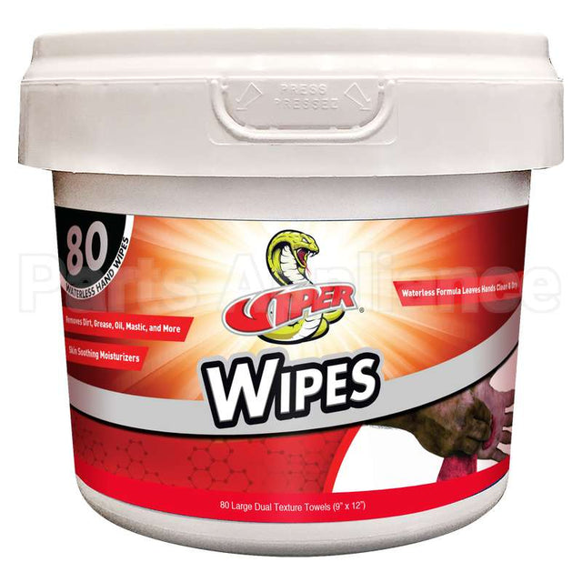 RT600D Viper Wipes Waterless Hand Wipes - 80 Count Compatible