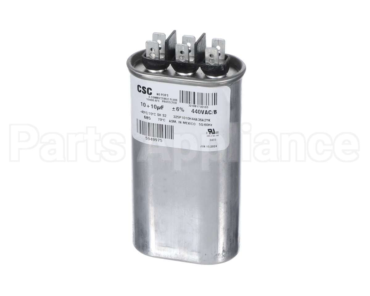 S1-024-42063-000 York Cap Run 10/10Mfd 440V Oval