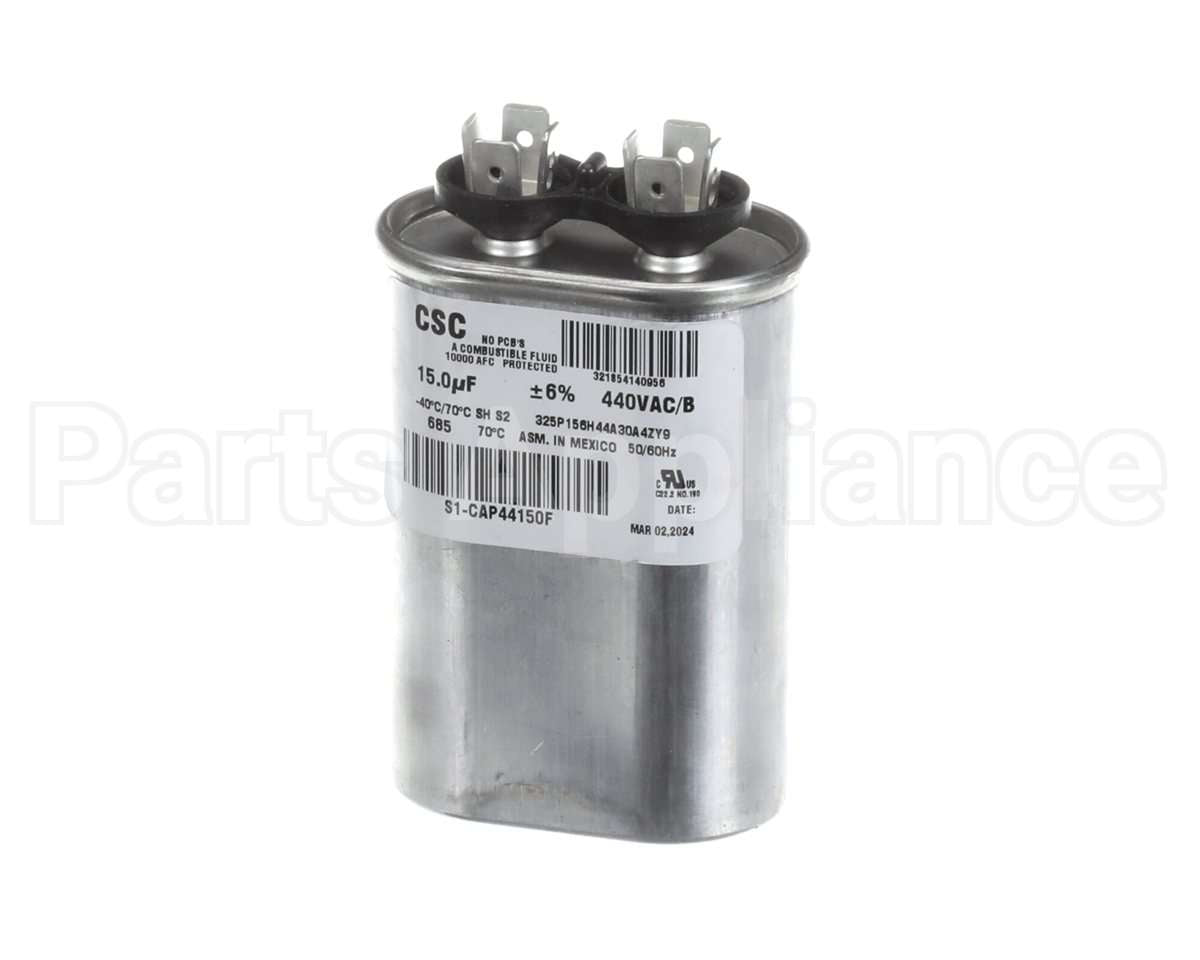 S1-CAP44150F York 440V 15Mfd Run Single Cap Flat