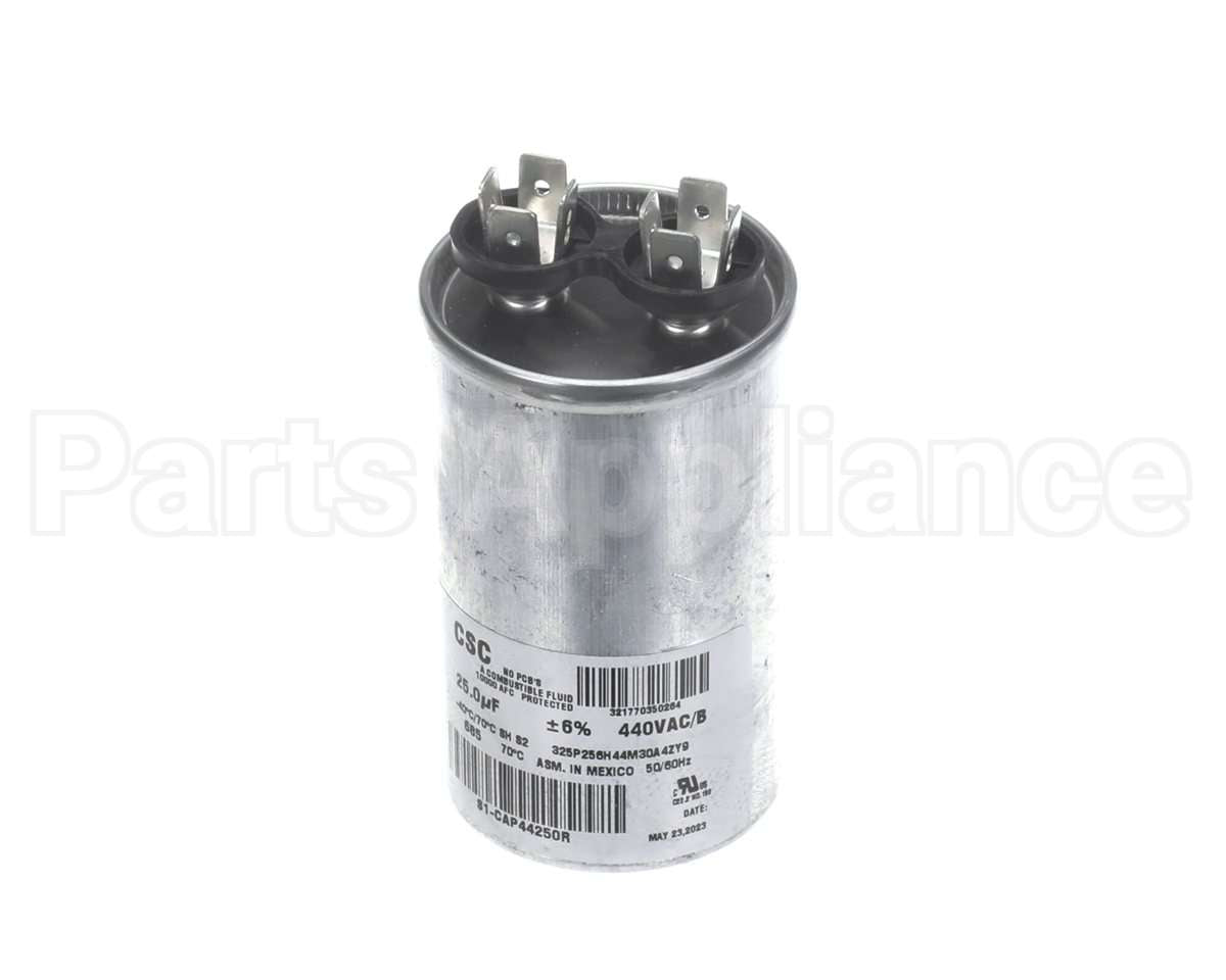 S1-CAP44250R York 440V 25Mfd Run Single Cap Rnd