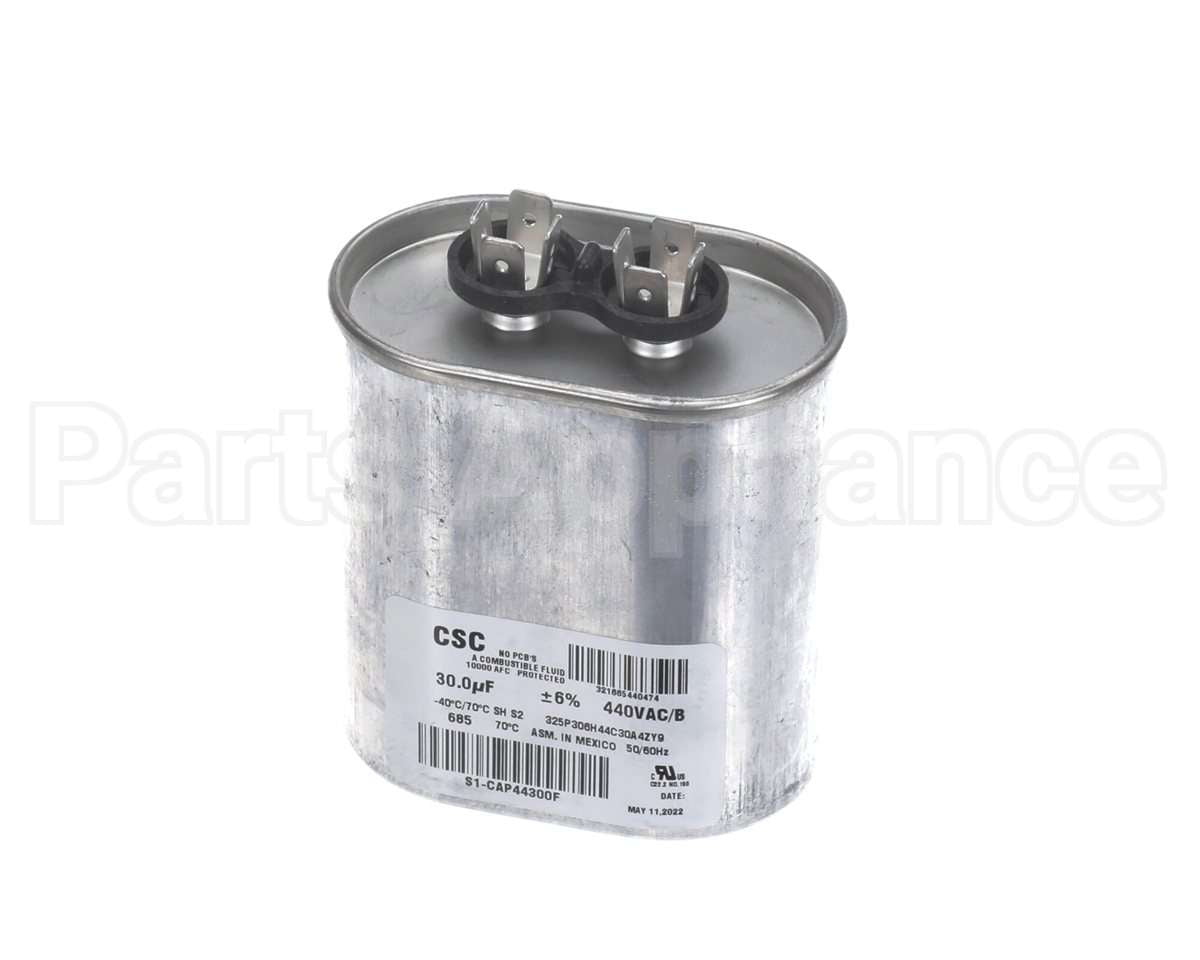 S1-CAP44300F York Capacitor,Run Single,30Mfd,440V,Flat