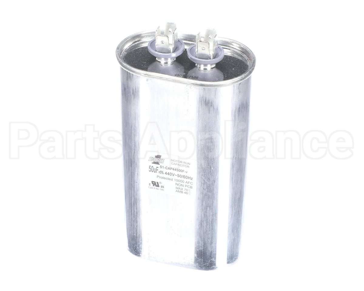 S1-CAP44500F York 440V 50Mfd Run Single Cap Flat