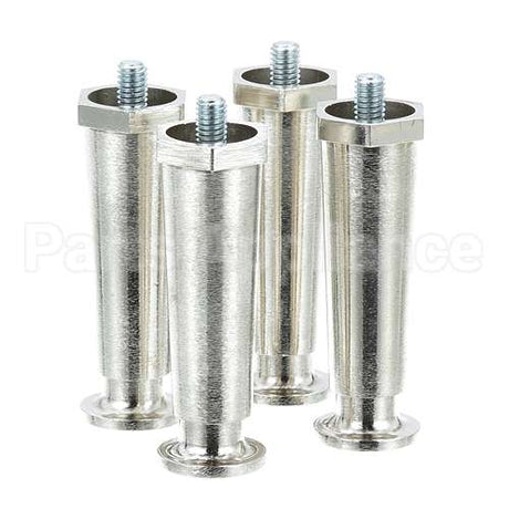 S1014A Compatible Bakers Pride Leg, Hex-Style Foot 4" Tall, 3/8"-16 Thread