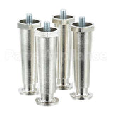 S1014A Compatible Bakers Pride Leg, Hex-Style Foot 4" Tall, 3/8"-16 Thread