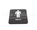S69B-6BK Update International Braille Plastic Sign 6X9 - Men