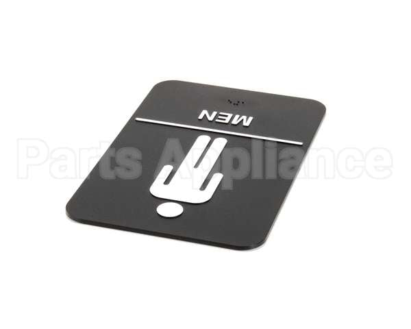 S69B-6BK Update International Braille Plastic Sign 6X9 - Men