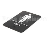 S69B-6BK Update International Braille Plastic Sign 6X9 - Men