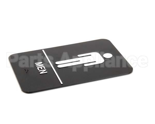 S69B-6BK Update International Braille Plastic Sign 6X9 - Men