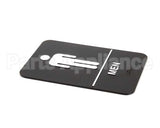 S69B-6BK Update International Braille Plastic Sign 6X9 - Men