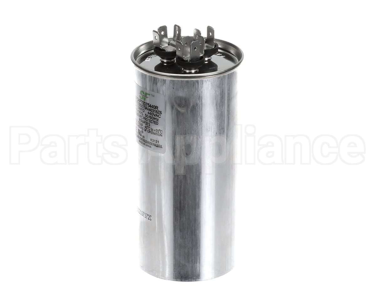 SFCAP70D75440R Trane Capacitor; 70+7.5Mfd 370/440V Round Run