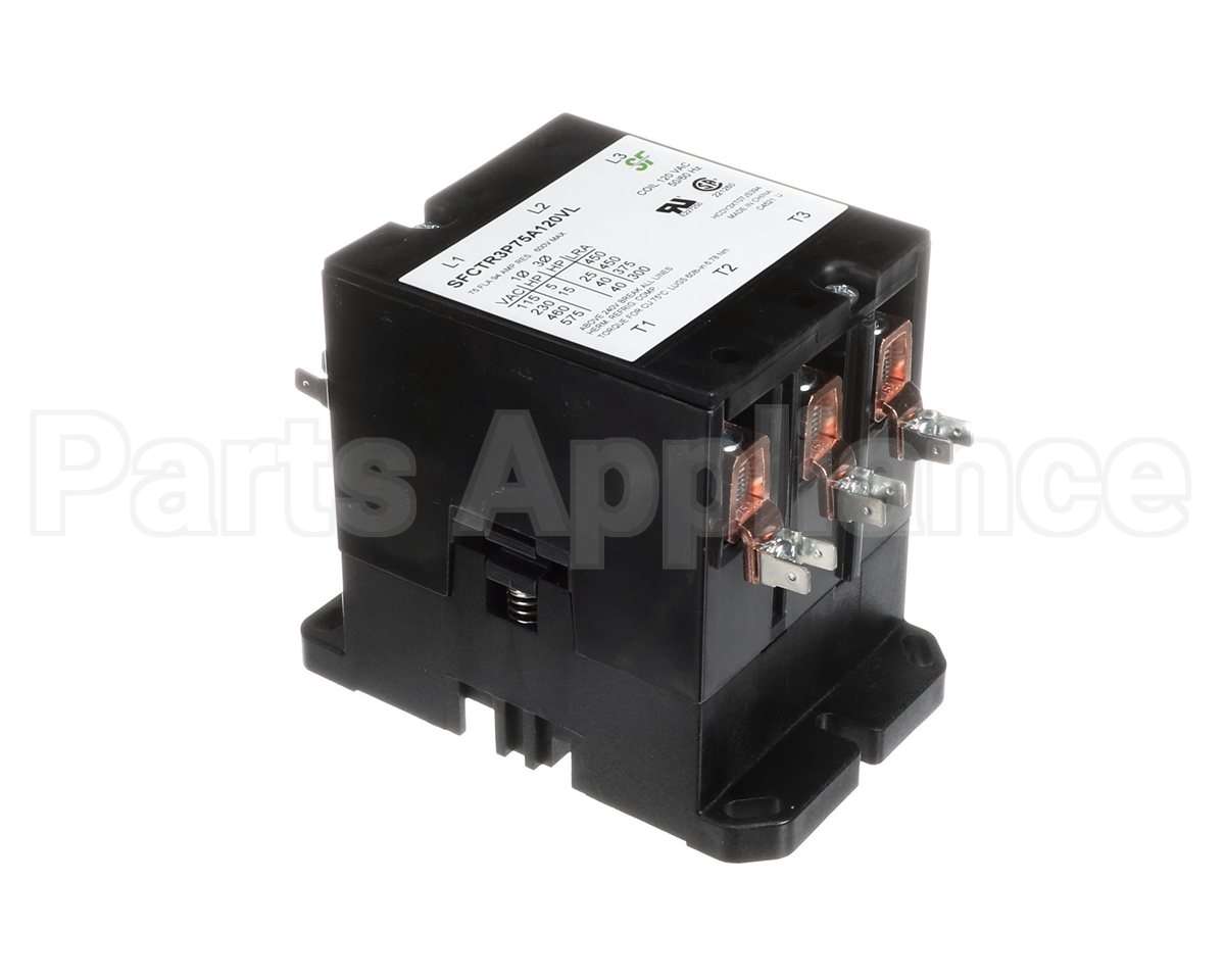 SFCTR3P75A120VL Trane Contactor; 3P 75A 120Vac / Lugs