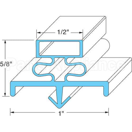 SP-691-22 Compatible Glenco Door Gasket 20-1/2" X 25-1/2"
