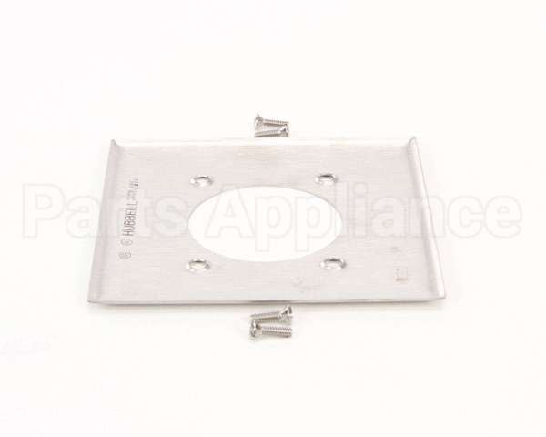 SS703 Hubbell Lighting Cover 2 Gang 2.156" Hole Ss