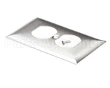 SS8 Hubbell Lighting Wall Plate Ss 1 Gang Dup Recpt