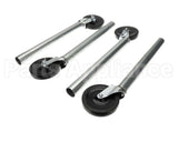 SU-25S Advance Tabco Caster, 5 Set 4 Locking