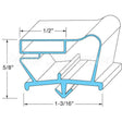 SVC-60005-00 Compatible Kairak Door Gasket - 23-1/2" X 23-1/2"