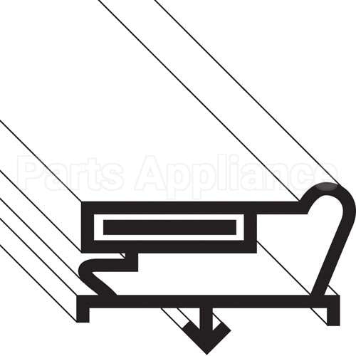 SVC60256-00 Compatible Traulsen Gasket, Ref 22-3/4" X 59- 3/4" - Santoprene