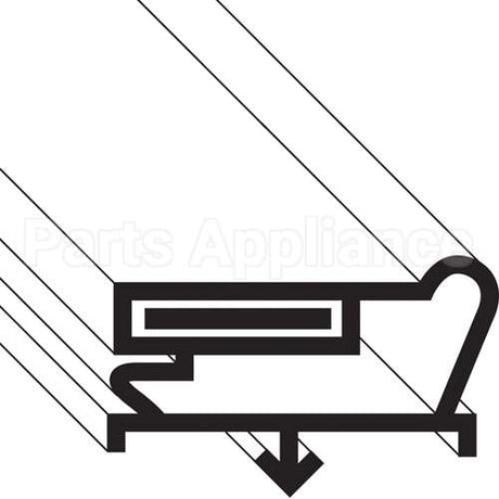 SVC60256-00 Compatible Traulsen Gasket, Ref 22-3/4" X 59- 3/4" - Santoprene