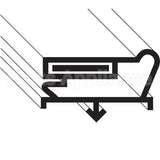 TR341-60284-03 Compatible Traulsen Gasket, Drawer, Bottom, Compact