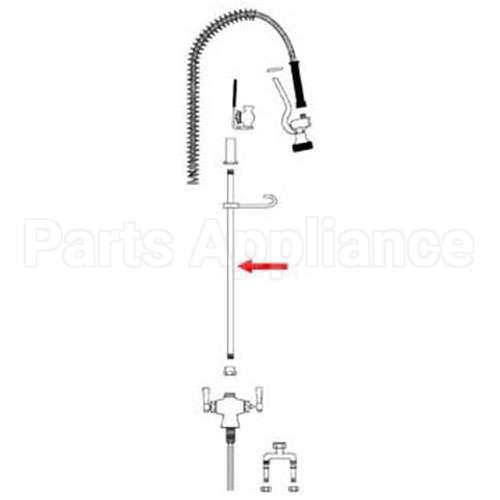TS9M Compatible TS Brass Risertube, 32"(Leadfree)