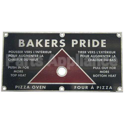 U1224A Compatible Bakers Pride Plate