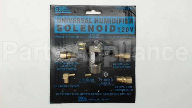 UHS120 Supco 120V Universal Humidifier Vlve