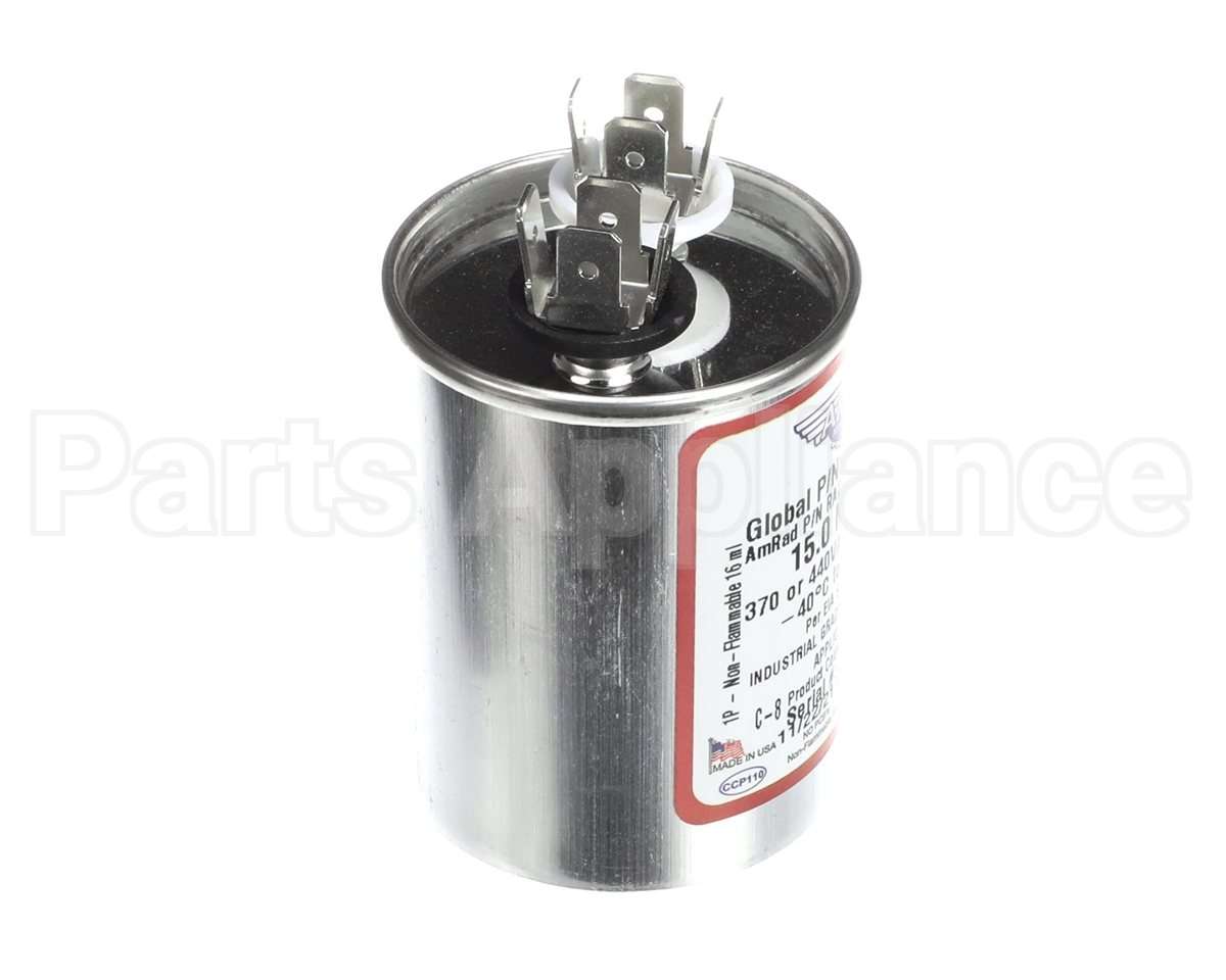 USA2209 Trane Capacitor; 15Mfd 370/440V Round Usa Made