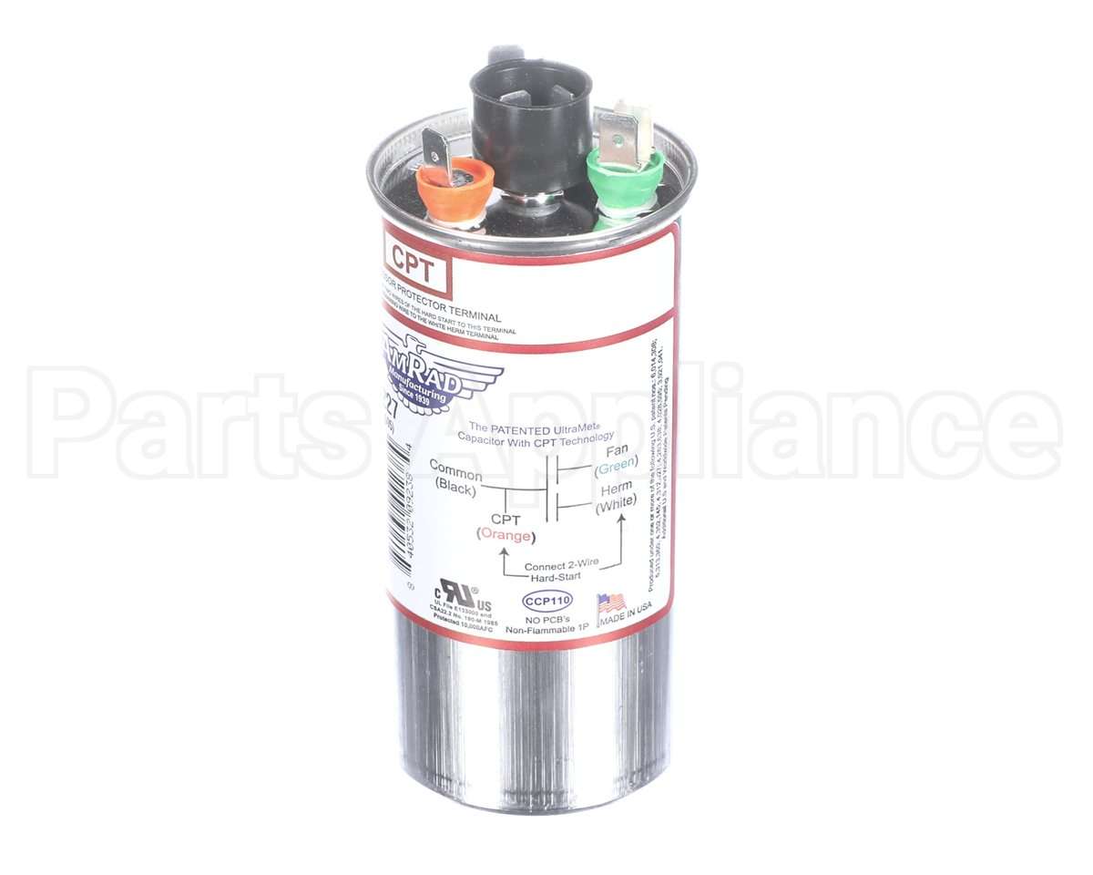 USA2227 Trane Capacitor; 35/5Mfd 370/440V Rnd Usa Made