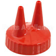 VOL2200-02 Compatible Vollrath Ketchup Lid - Double Tip, Red