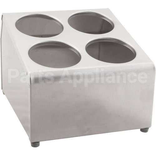 VOL97240 Compatible Vollrath Holder, Flatware, 4 Cylinder, Ss
