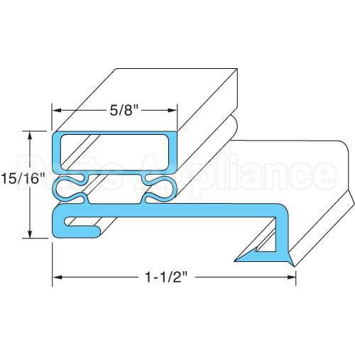 VT50384302 Compatible Victory Door Gasket