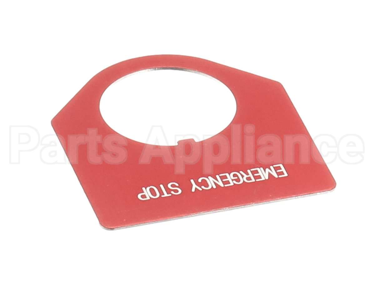 VTS7180 Biro Legend Plate, Emergency Stop, Red