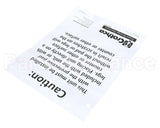 W0600073 Grindmaster Cecilware Sheet, Caution Rubber Mat