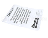 W0600073 Grindmaster Cecilware Sheet, Caution Rubber Mat