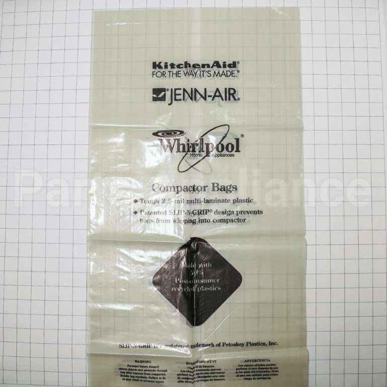 W10165296RP Whirlpool 18" Bag 15 Pack