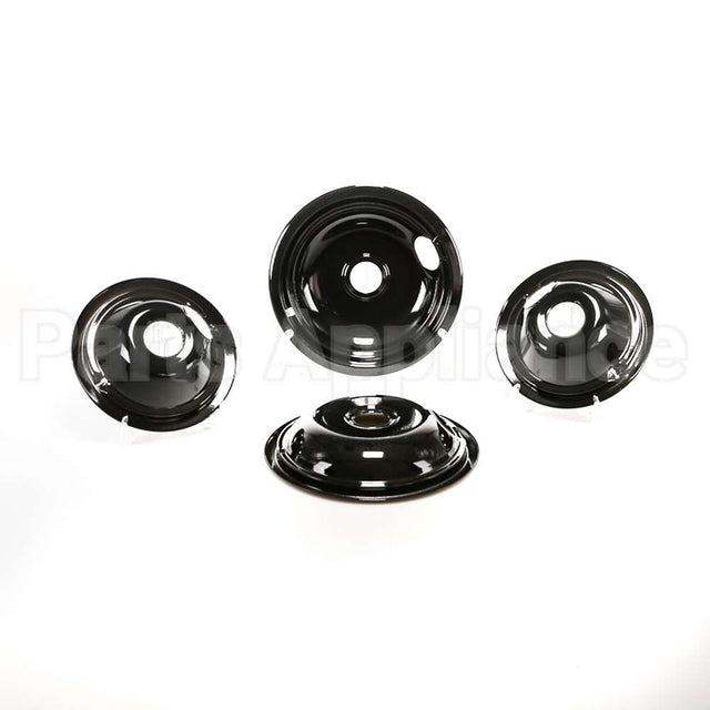 W10288051 Whirlpool Black Drip Bowl Set, 2-6