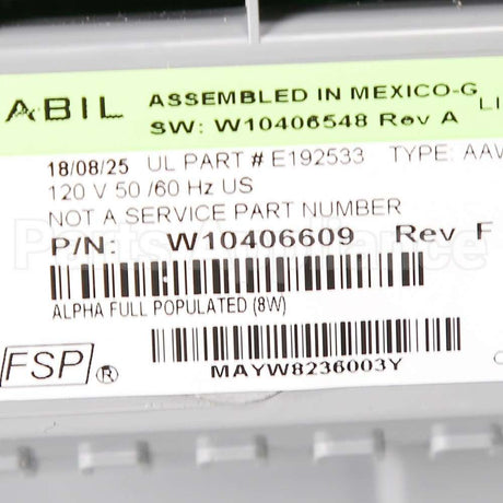 W10427975 Whirlpool Control Unit - Central