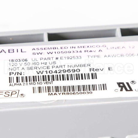 W10445518 Whirlpool Control Unit - Central