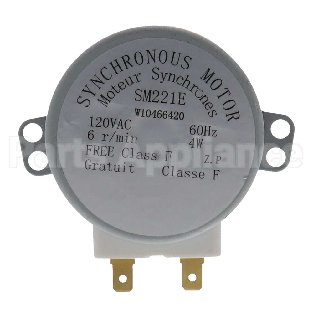 W10466420 Turntable Motor Compatible