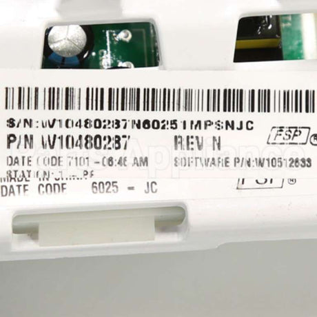 W10480287 Whirlpool Ccuasm Vmw Cl-120V Wtw49