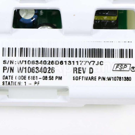 W10634026 Whirlpool Cntrl-Elec