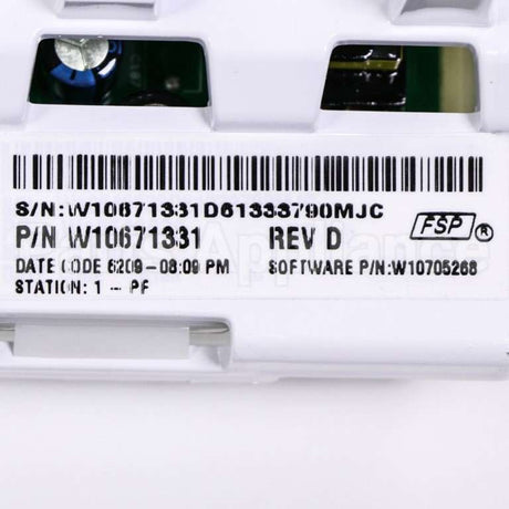 W10671331 Whirlpool Cntrl-Elec