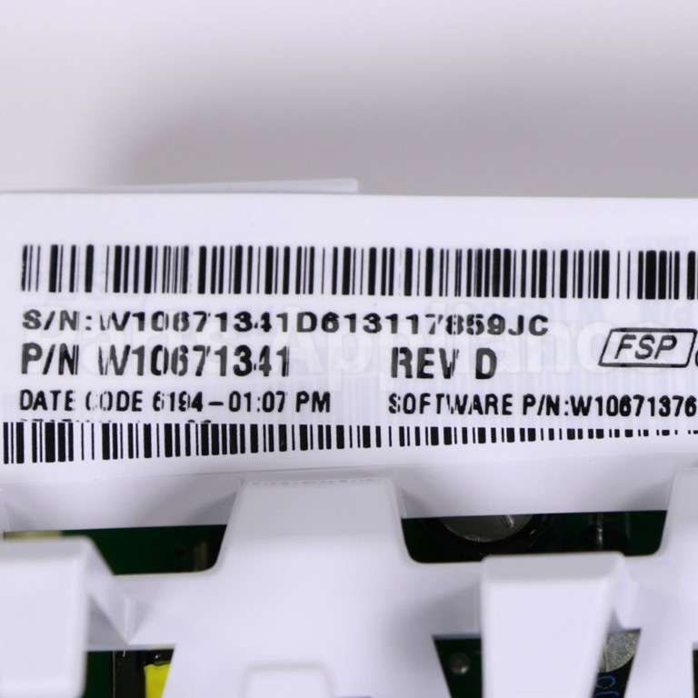 W10671341 Whirlpool Cntrl-Elec