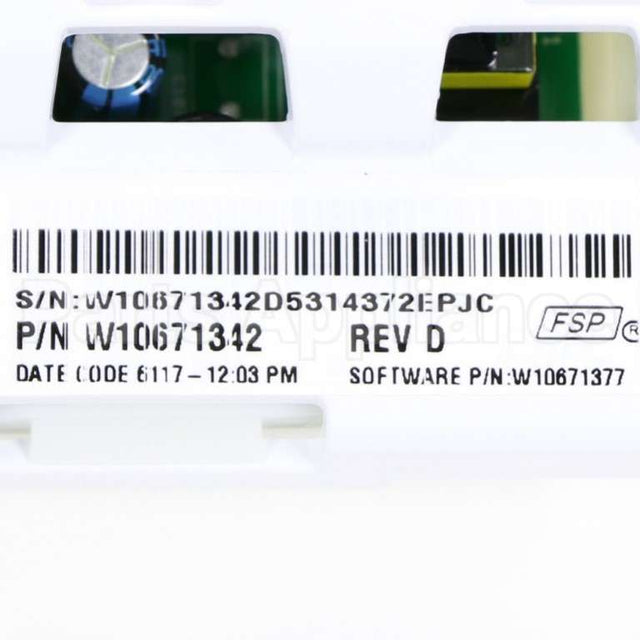 W10671342 Whirlpool Cntrl-Elec