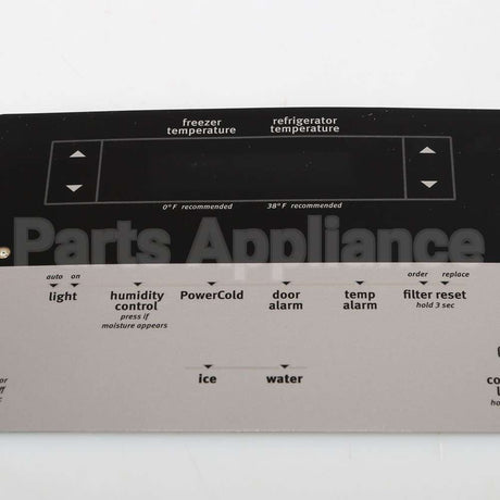 W10731568 Whirlpool Overlay