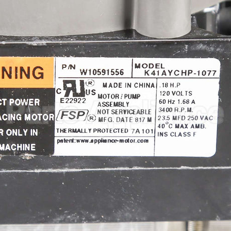 W10815709 Whirlpool Motor-Pump