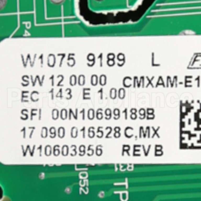 W10852640 Whirlpool Cntrl-Elec