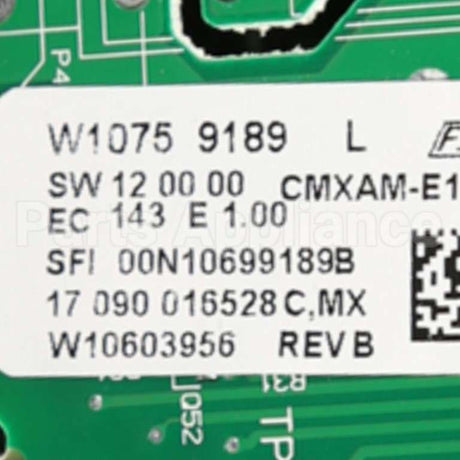 W10852640 Whirlpool Cntrl-Elec