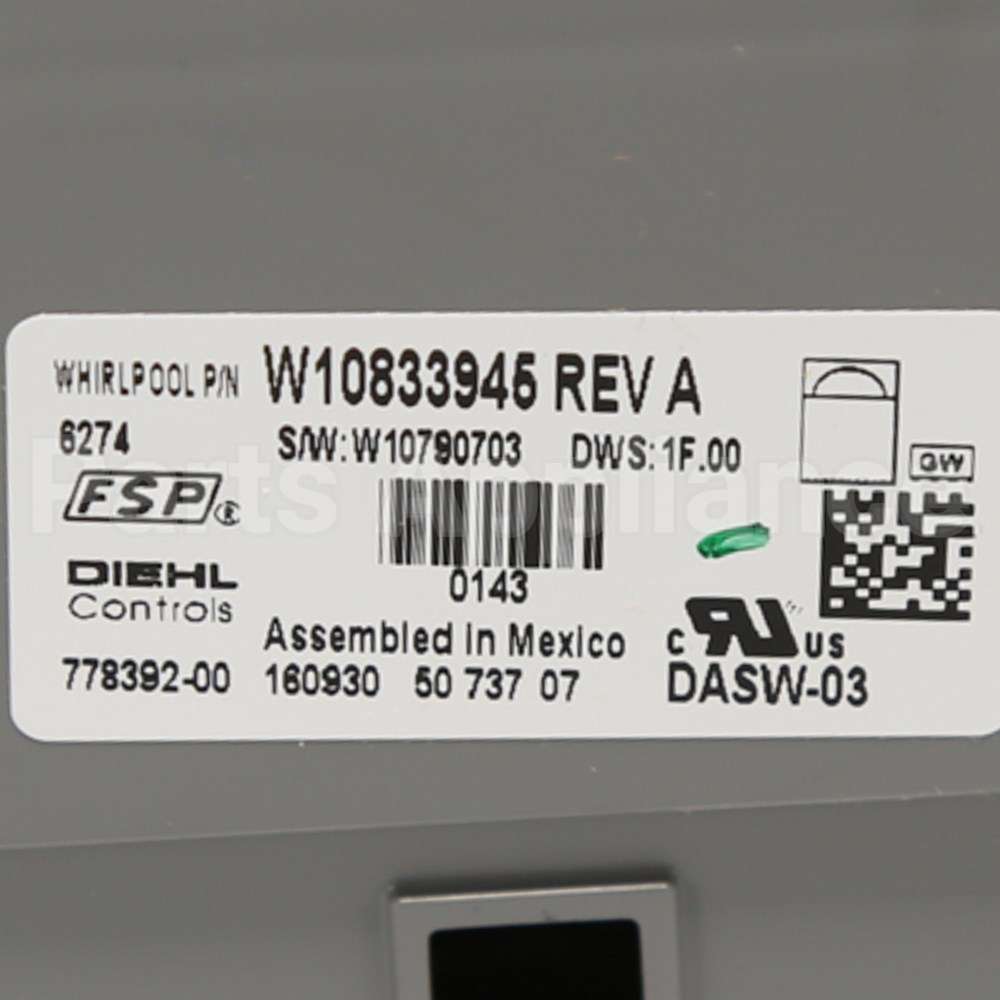 W10854229 Whirlpool Cntrl-Elec