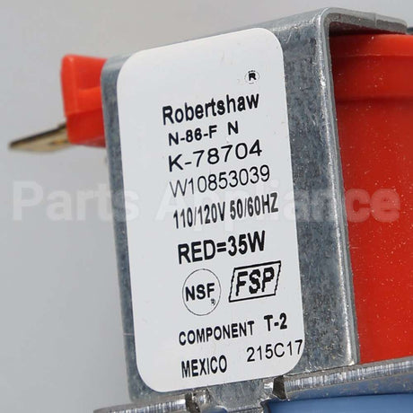 W10873093 Whirlpool Valve